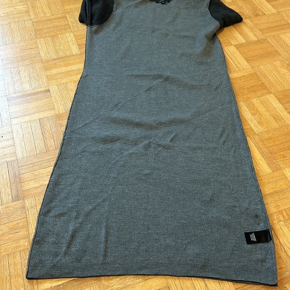 Pink Tartan Gray and Black Long Sleeve Turtleneck Dress - Picture 10 of 13